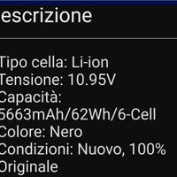 Batteria  portatile hp originale