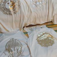 Canottiere yoga donna simboli in oro/argento