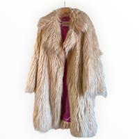 Cappotto Maison POA eco pelliccia burro over S/M e