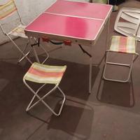 Tavolino Pic-Nic/Mare richiudibile vintage