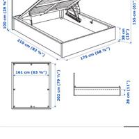 Letto matrimoniale con contenitore ikea malm bianc