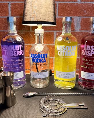 Lampada con bottilgia Absolut Vodka