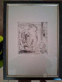 Piero Guccione,incisione,1964