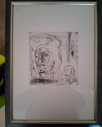 Piero Guccione,incisione,1964