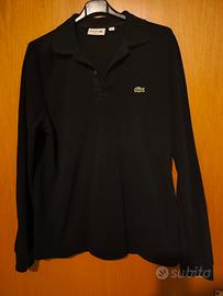 Lacoste nera manica lunga tg M 