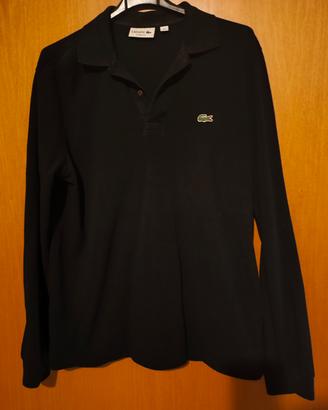 Lacoste nera manica lunga tg M 