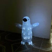 Luce a forma di pinguino natalizia