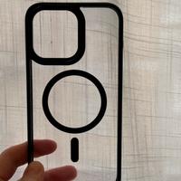 Cover strasparente  bordi neri Iphone 15 Pro Max