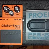 Pedale Boss Distorsion DS1 e Proel PFS-22