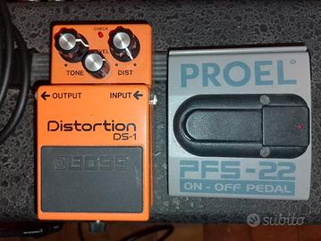 Pedale Boss Distorsion DS1 e Proel PFS-22