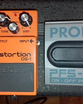 Pedale Boss Distorsion DS1 e Proel PFS-22