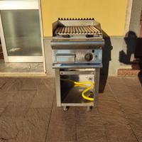 Griglia in pietra lavica professionale a gas