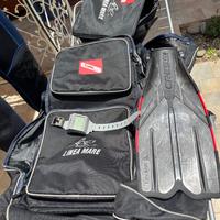 Attrezzatura subacquea completa