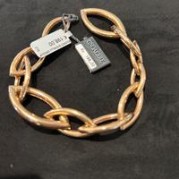 Bracciale argento dorato unoaerre