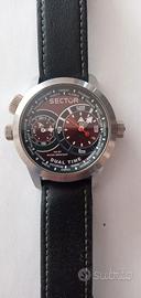 Orologio Sector dual time