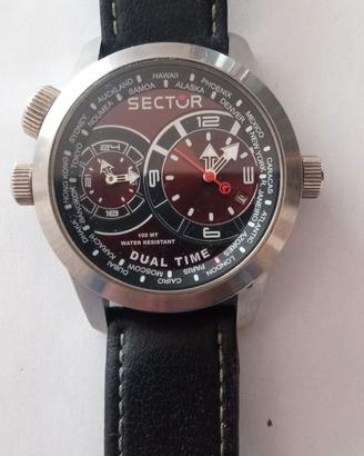 Orologio Sector dual time