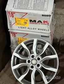 Cerchi in lega  Audi a3 MAK R 18