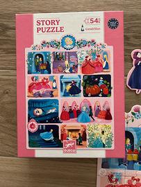 Puzzle Djeco 54 pezzi - La storia di Cenerentola