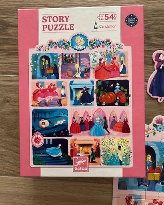Puzzle Djeco 54 pezzi - La storia di Cenerentola