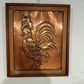 4 quadri rame bassorilievo 