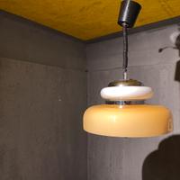 Lampadario in vetro anni 70