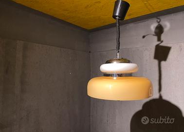 Lampadario in vetro anni 70