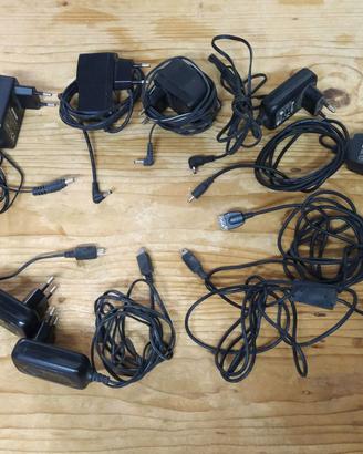 Carica batterie alimentatori 5v Mini USB e Jack