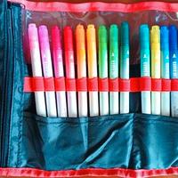 Astuccio pennarelli doppia punta tinta unita