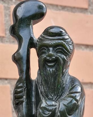Scultura in vera giada – monaco CINA Sec.XIX.