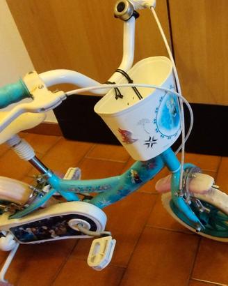  bicicletta con rotelle di frozen