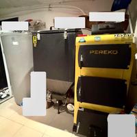 Caldaia multi combustibile + bollitore + panelli