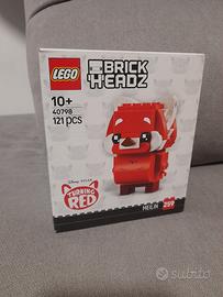 Lego 40798 panda rosso brickheadz