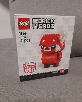 Lego 40798 panda rosso brickheadz