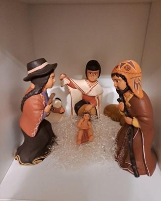 presepe terracotta peruviano 