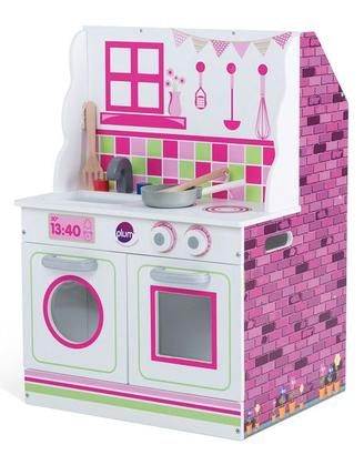 CUCINA E CASA E BAMBOLE IN LEGNO 2 IN 1 - PLUM