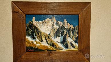 Dipinto "Scorcio Dente del Gigante"