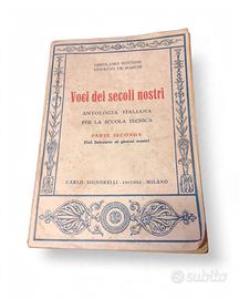  Libro Vintage 1940 Voci dei Secoli Nostri - 