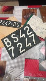 Targa nera originale 1973