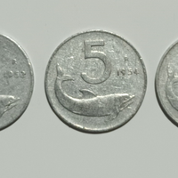 5 lire 1954-54-55