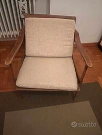 Poltrona di design scandinavo anni 60