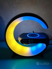 Sveglia e Caricatore Wireless 3 in 1 - 15W con Luc