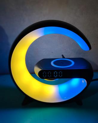 Sveglia e Caricatore Wireless 3 in 1 - 15W con Luc