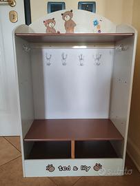 Appendiabiti scarpiera bambino Montessori