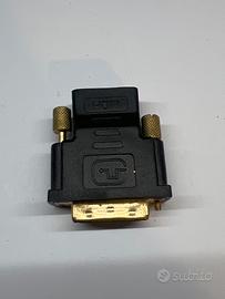 adattatore dvi-i maschio a hdmi femmina – dorato