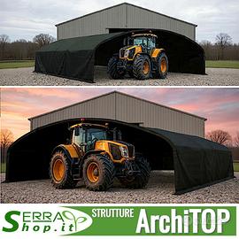 Tendone box auto tunnel magazzino 7x6m PVC serra