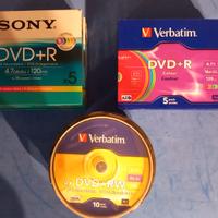 Lotto di 55 DVD vergini