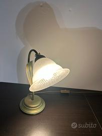 Lampada da tavolo vintage in metallo
