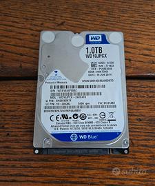 Hard Disk HDD 2,5" SATA da 1 TB