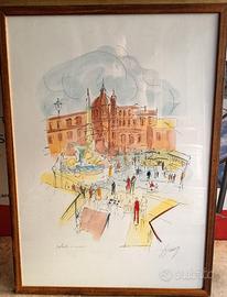 Quadri acquarello a mano