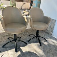 Poltroncine girevoli color tortora